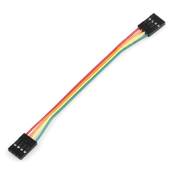 Jumper Wire - 0.1", 4-pin, 4" - PRT-10364