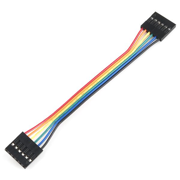 Jumper Wire - 0.1", 6-pin, 4" - PRT-10366