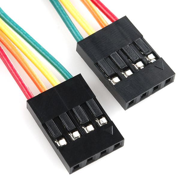 Jumper Wire - 0.1", 4-pin, 6" - PRT-10369