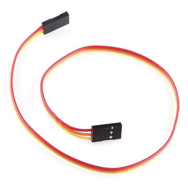 Jumper Wire - 0.1", 3-pin, 12" - PRT-10373