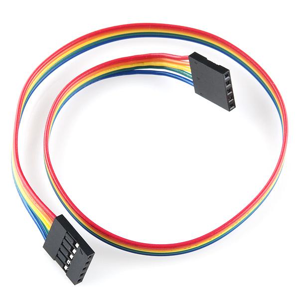 Jumper Wire - 0.1", 5-pin, 12" - PRT-10375