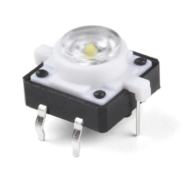 LED Tactile Button- White - COM-10439
