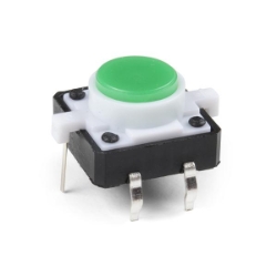 LED Tactile Button - Green - COM-10440