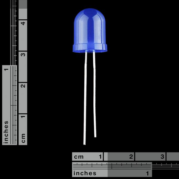 Diffused LED - Blue 10mm - COM-10635