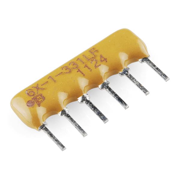 Resistor Network - 330 Ohm (6-pin bussed) - COM-10855