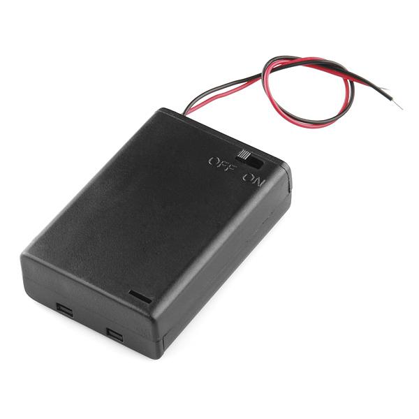 Battery Holder 3xAA with Cover and Switch - PRT-10891