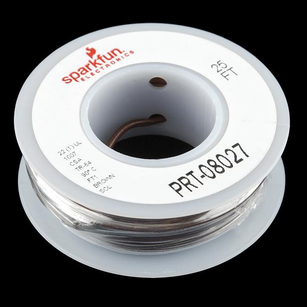 Hook-up Wire - Brown (22 AWG) - PRT-08027