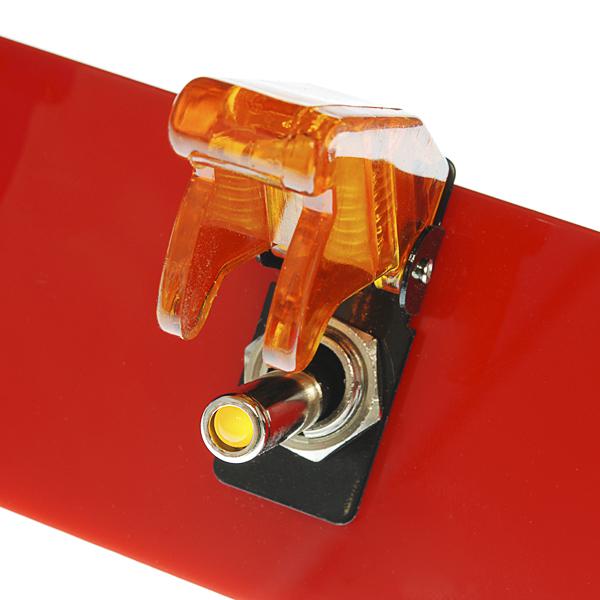 Toggle Switch and Cover - Illuminated (Red), additional view