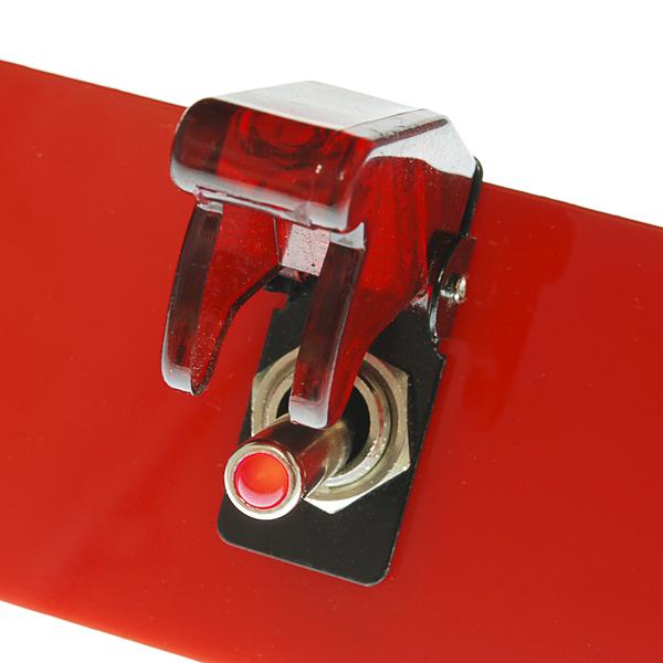 Toggle Switch and Cover - Illuminated (Red), additional view