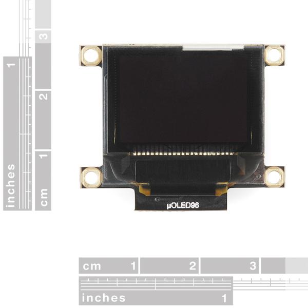 Serial Miniature OLED Module - 0.96" (uOLED-96-G2 GFX) - LCD-11315