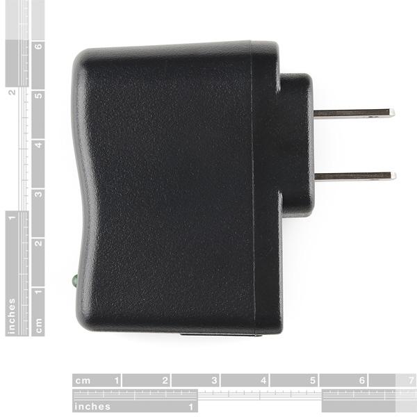 USB Wall Charger - 5V, 1A (Black) - TOL-11456