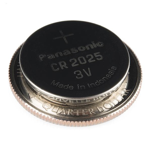 Coin Cell Battery - 20mm (CR2025) - PRT-11928