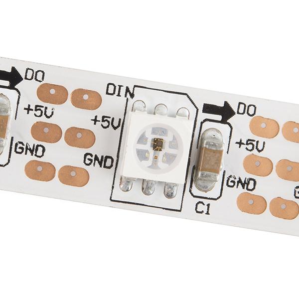 LED RGB Strip - Addressable, Bare (5m) - COM-12026