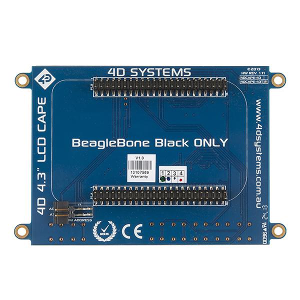 BeagleBone Black Cape - LCD (4.3") - DEV-12085
