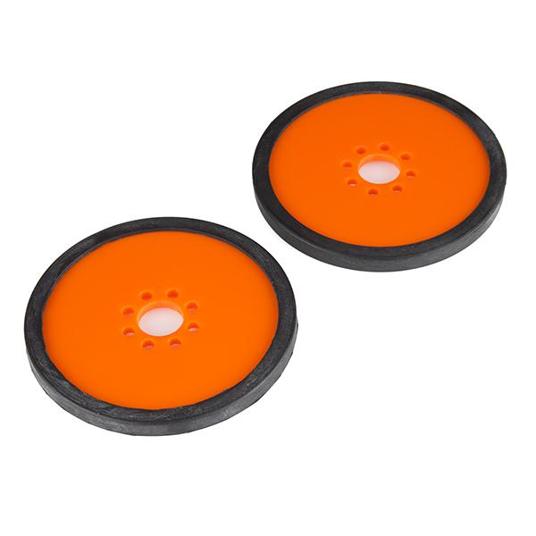 Precision Disc Wheel - 3" (Orange, 2 Pack) - ROB-12119