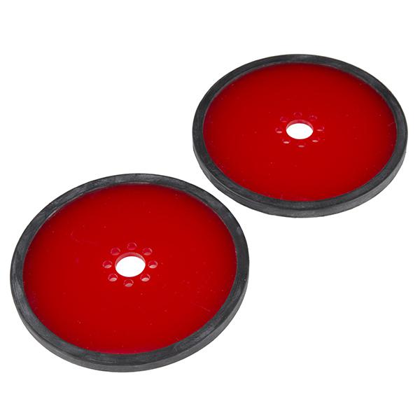 Precision Disc Wheel - 4" (Red, 2 Pack) - ROB-12241
