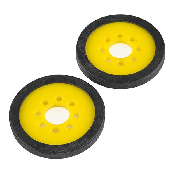 Precision Disc Wheel - 2" (Yellow, 2 Pack) - ROB-12289