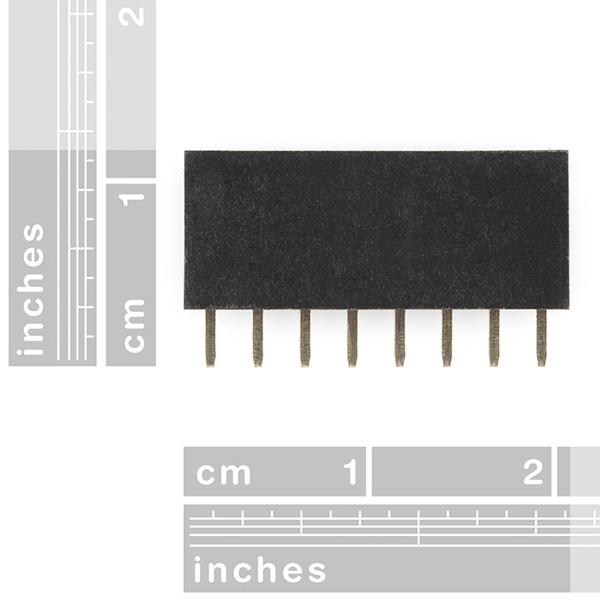 Header - 8-pin Female (PTH, 0.1") - PRT-11895