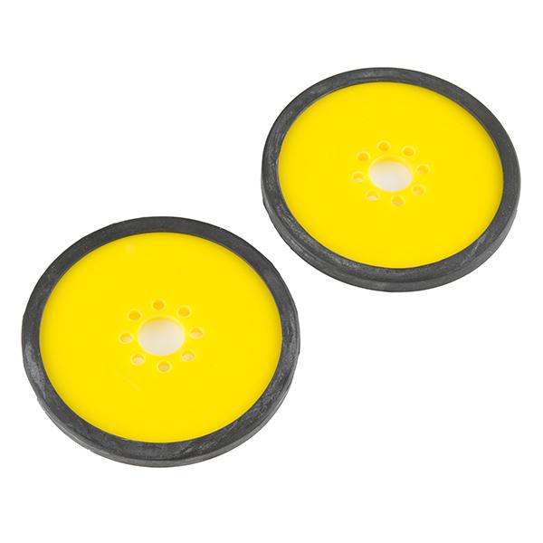 Precision Disc Wheel - 3" (Yellow, 2 Pack) - ROB-12357