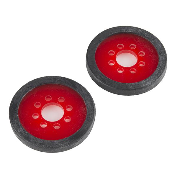 Precision Disc Wheel - 2" (Red, 2 Pack) - ROB-12396