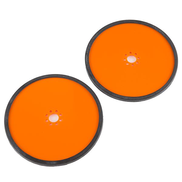 Precision Disc Wheel - 5" (Orange, 2 Pack) - ROB-12422