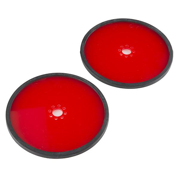 Precision Disc Wheel - 5" (Red, 2 Pack) - ROB-12435
