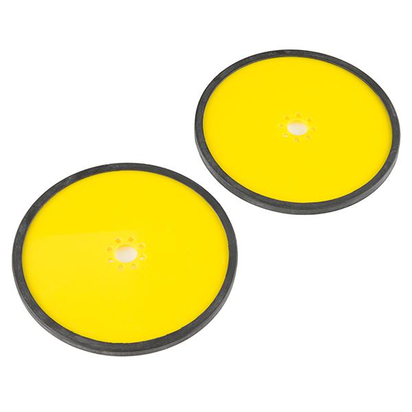 Precision Disc Wheel - 5" (Yellow, 2 Pack) - ROB-12469