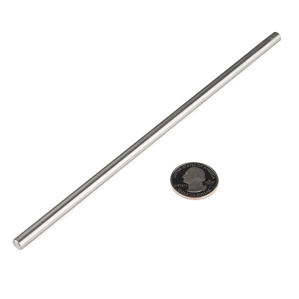 Shaft - Solid (Stainless; 1/4"D x 8"L) - ROB-12515