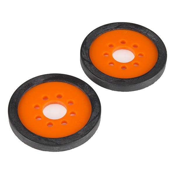 Precision Disc Wheel - 2" (Orange, 2 Pack) - ROB-12530