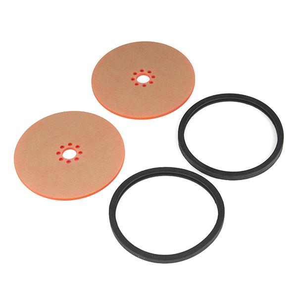 Precision Disc Wheel - 4" (Clear Pink, 2 Pack) - ROB-12539