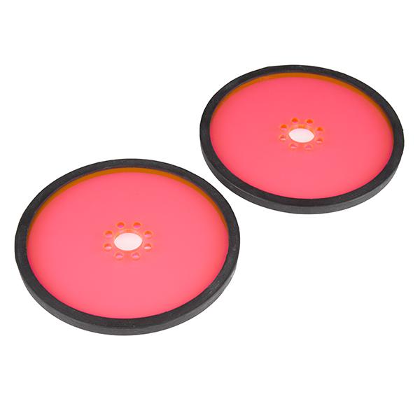Precision Disc Wheel - 4" (Clear Pink, 2 Pack) - ROB-12539