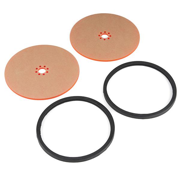 Precision Disc Wheel - 5" (Clear Pink, 2 Pack) - ROB-12552