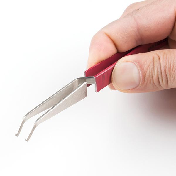 Tweezers - Curved (cross-lock, ESD Safe) - TOL-12572