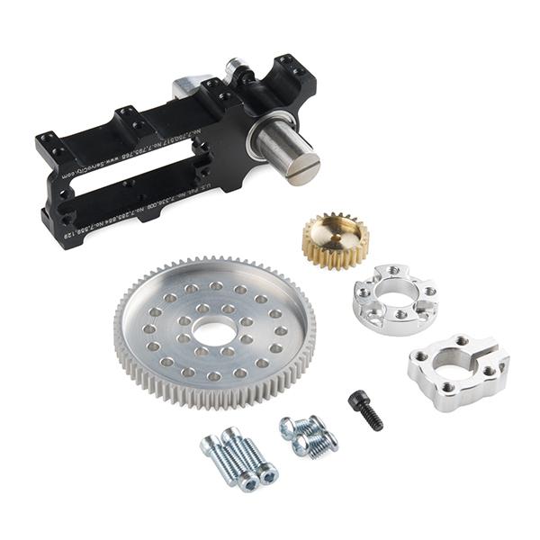 Channel Mount Gearbox Kit - Standard Rotation (2:1 Ratio) - ROB-12594