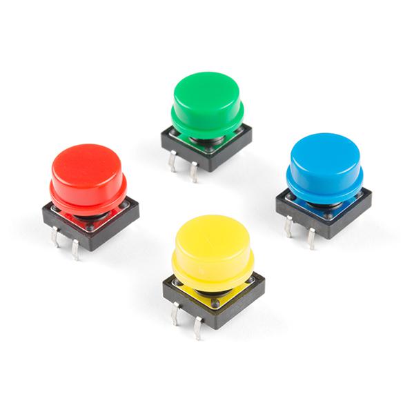Multicolored Tactile Buttons - 4-Pack - DD-15326