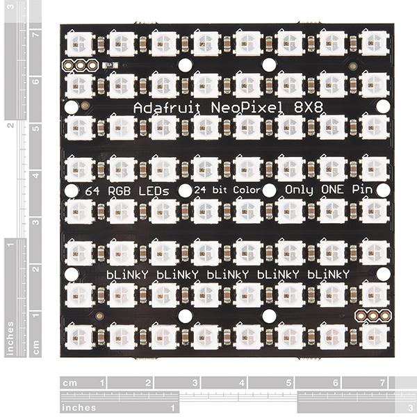 NeoPixel NeoMatrix 8x8 - 64 RGB LED - COM-12662