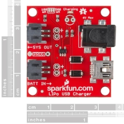 SparkFun USB LiPoly Charger - Single Cell - PRT-12711