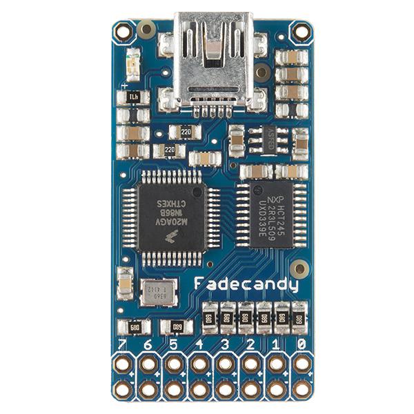 FadeCandy NeoPixel Driver - USB-Controlled Dithering - COM-12821