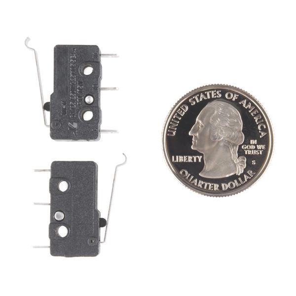 Mini Microswitch - SPDT (Offset Lever, 2-Pack) - COM-13014