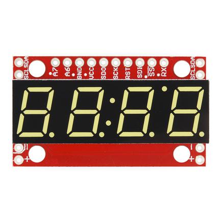 SparkFun 7-Segment Serial Display - Yellow 
