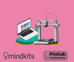 Bambu Lab A1 3D Printer + PrintLab Education Bundle  3D printer,Bambu Lab A1,professional printing,high precision,automatic calibration,3D printing technology,printlab,education bundle,bundle,printlab license