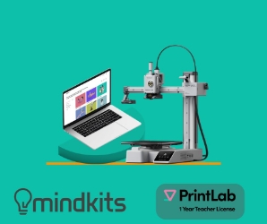 Bambu Lab A1 Mini 3D Printer + PrintLab Education Bundle 3D Printer,Bambu Lab,Mini Printer,Auto Calibration,User-friendly,Quiet Operation,printlab,printlab bundle,education bundle,bundle