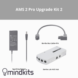 Bambu Lab AMS 2 Pro Upgrade Kit with AMS Hub  Bambu,lab,3D printing,accessories,high flow,build,plate,vision,encoder,smoke,purifier,laser,switching,adapter,upgrade,kit
