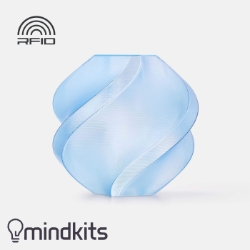 Bambu Lab PETG Translucent - Translucent Light Blue - Refill - 1kg bambu,lab,3d,printing,petg,translucent,light blue,reusable,1kg,translucent filament,clear filament