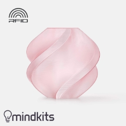 Bambu Lab PETG Translucent - Translucent Pink - with Bambu Lab Reusable Spool - 1kg bambu,lab,3d,printing,petg,translucent,pink,reusable,1kg