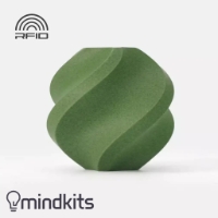 Bambu Lab - PLA-CF - Matcha Green with Bambu Reusable Spool - 1KG