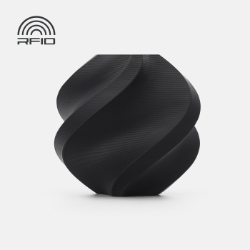 Bambu Lab - PLA Pure - Absolute Black with Bambu Reusable Spool - 1KG bambu lab,pla pure,absolute black,1.75mm filament,reusable spool