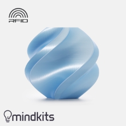 Bambu Lab - PLA Silk+ - Baby Blue - with Bambu Reusable Spool - 1KG