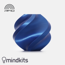 Bambu Lab - PLA Silk+ - Blue - with Bambu Reusable Spool - 1KG 3D printing filament,PLA filament,sparkling filament,Bambu Lab,blue filament,high impact strength