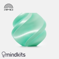 Bambu Lab - PLA Silk+ - Mint - with Bambu Reusable Spool - 1KG
